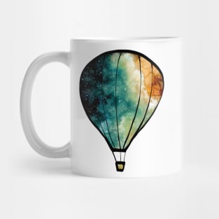 Watercolor Stars, Galaxy and Air Balloons Mug